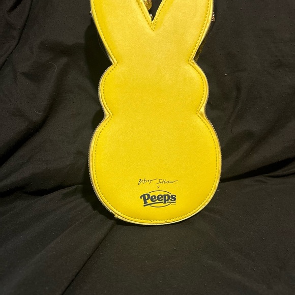 Betsey Johnson X Peeps Bunny Rhinestone Crossbody - Yellow/Gold (NWT) - Picture 4 of 7